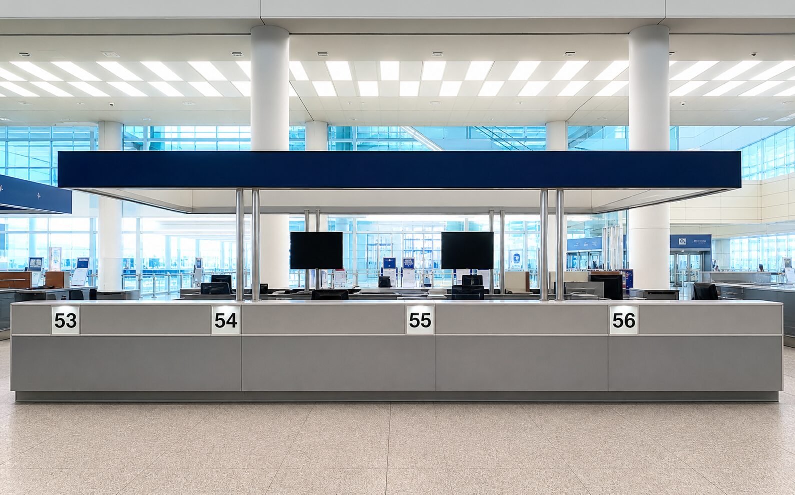 Incheon T2 welcome desk photo